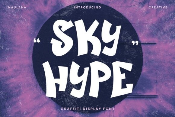 Beispiel einer Sky Hype Regular-Schriftart