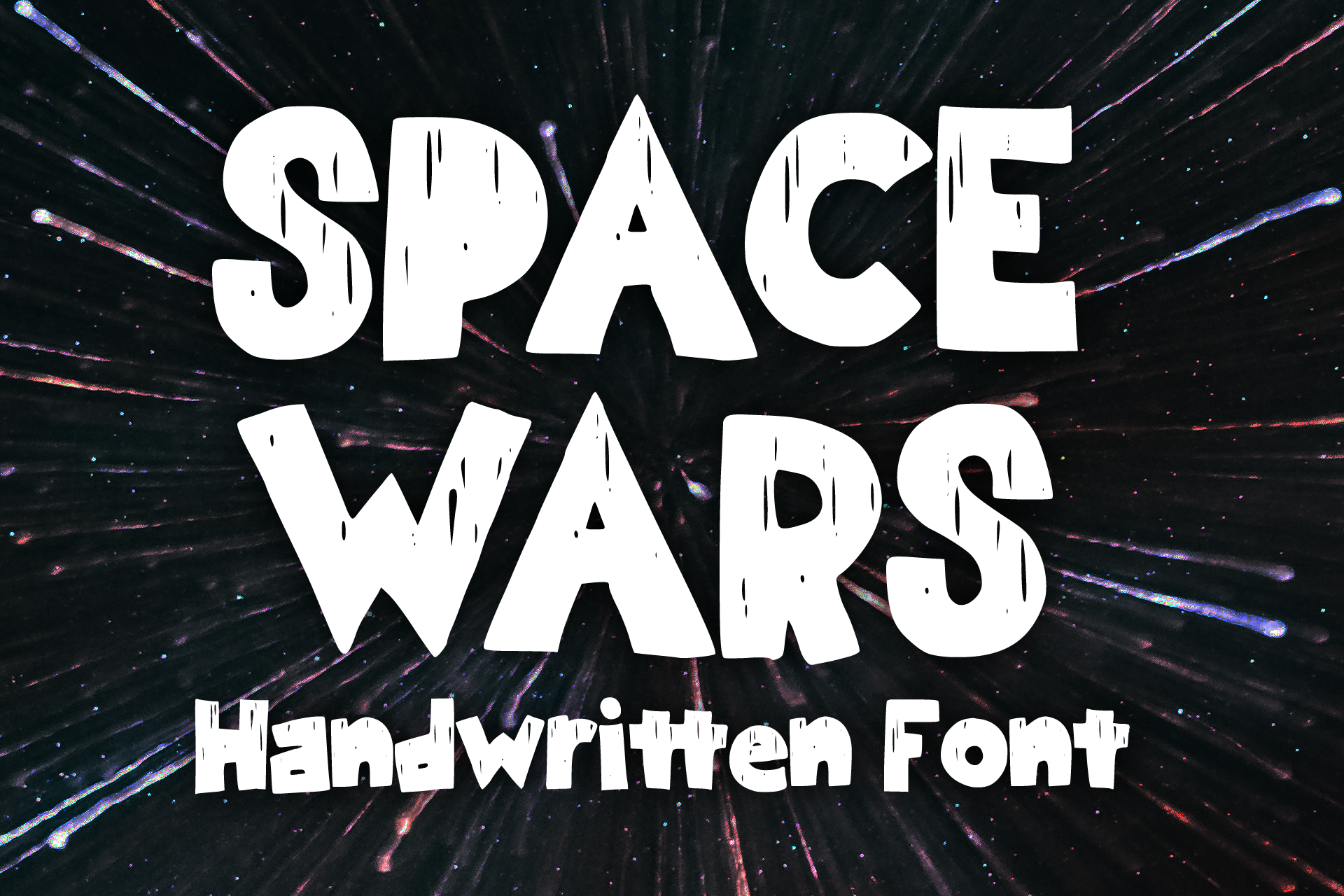 Beispiel einer Space Wars-Schriftart