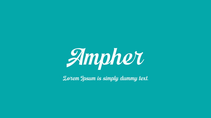 Beispiel einer Ampher-Schriftart