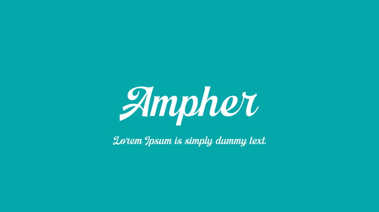 Beispiel einer Ampher Regular-Schriftart