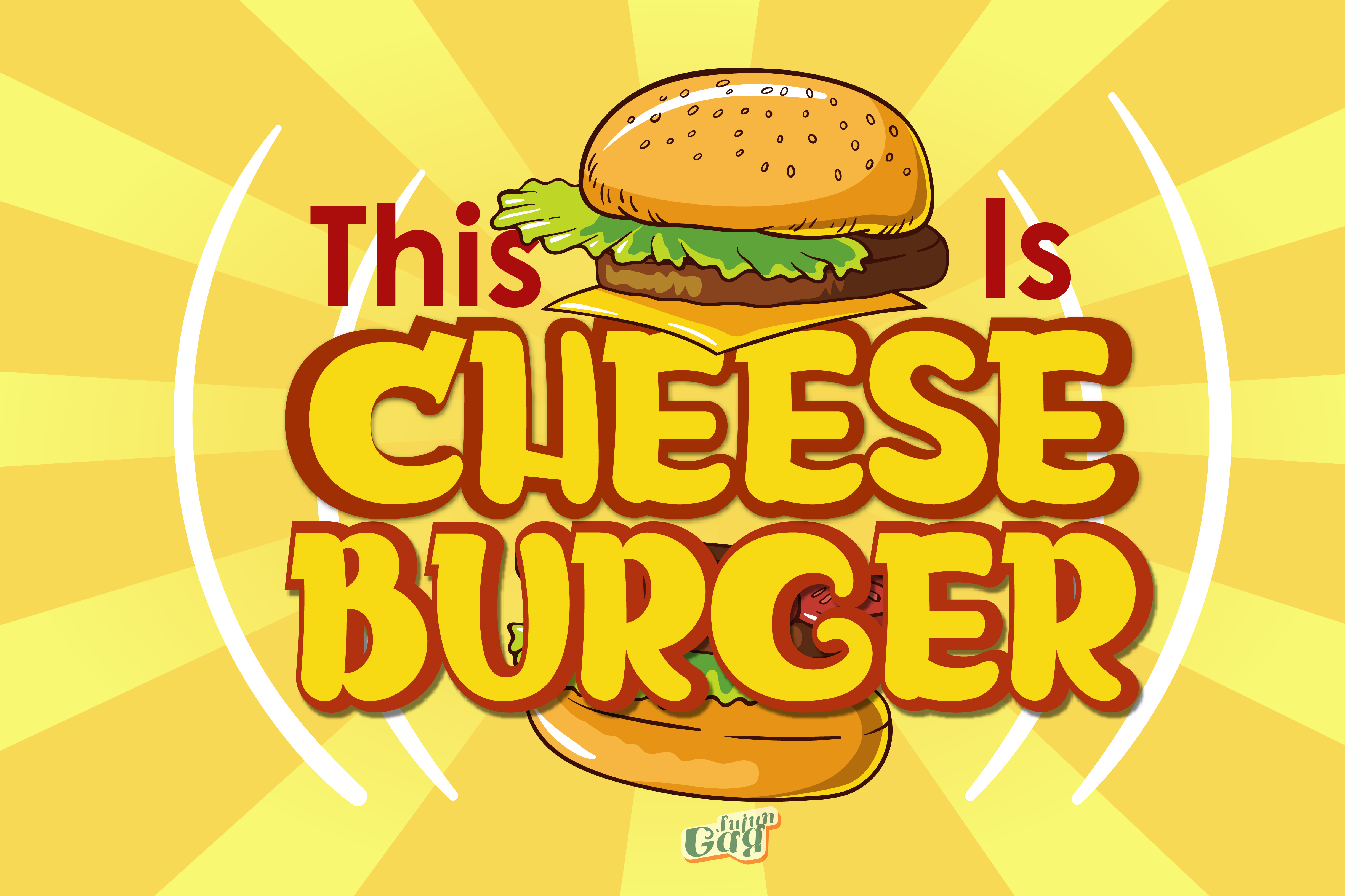 Beispiel einer Cheese Burger-Schriftart