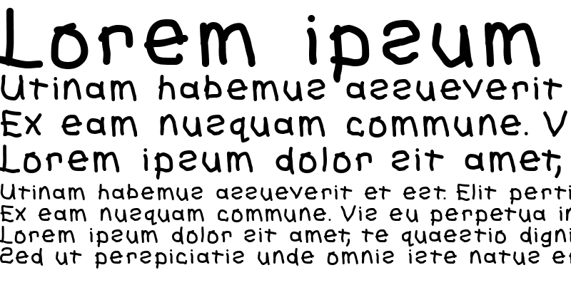 Beispiel einer First Grade-Schriftart