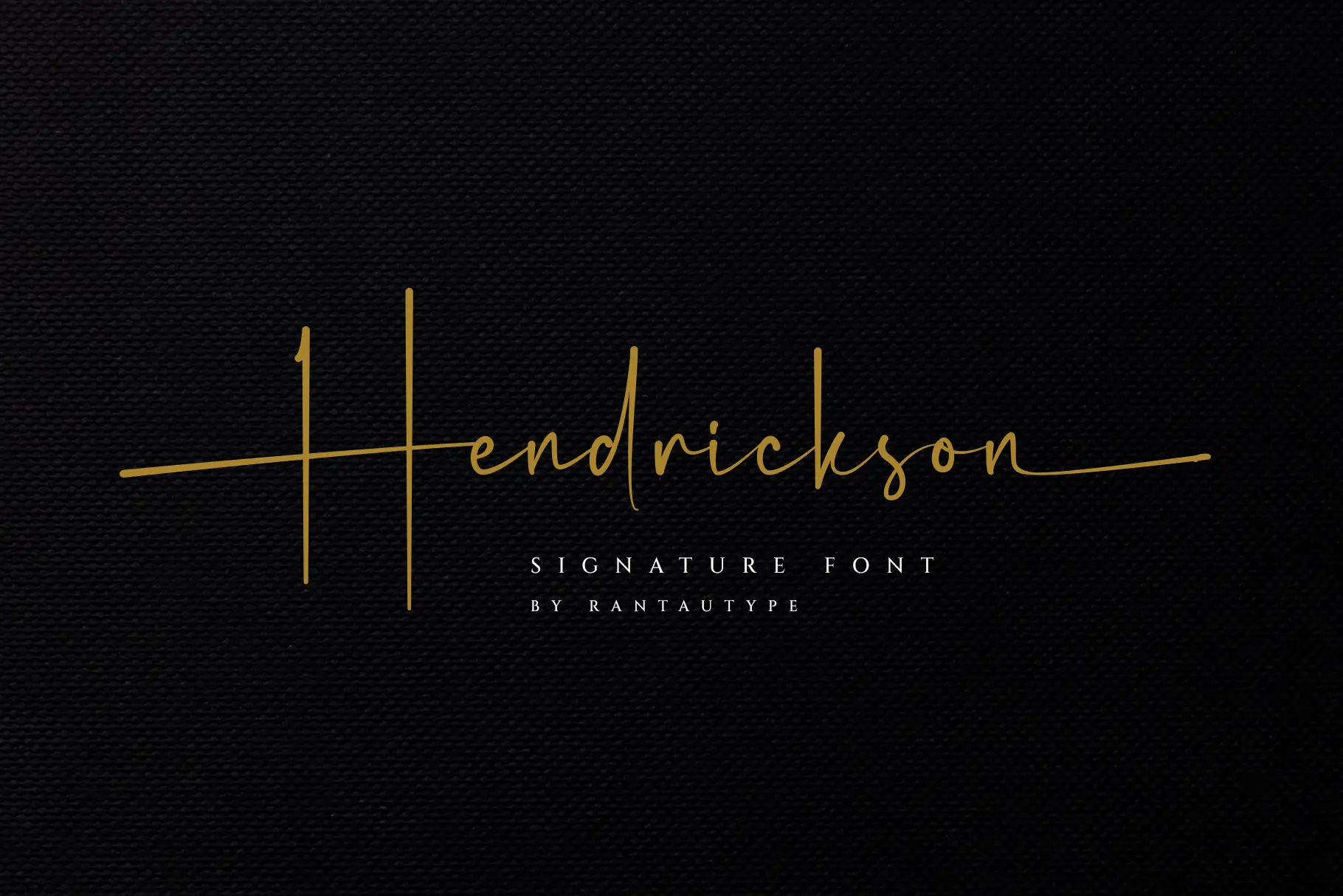 Beispiel einer Hendrickson-Schriftart