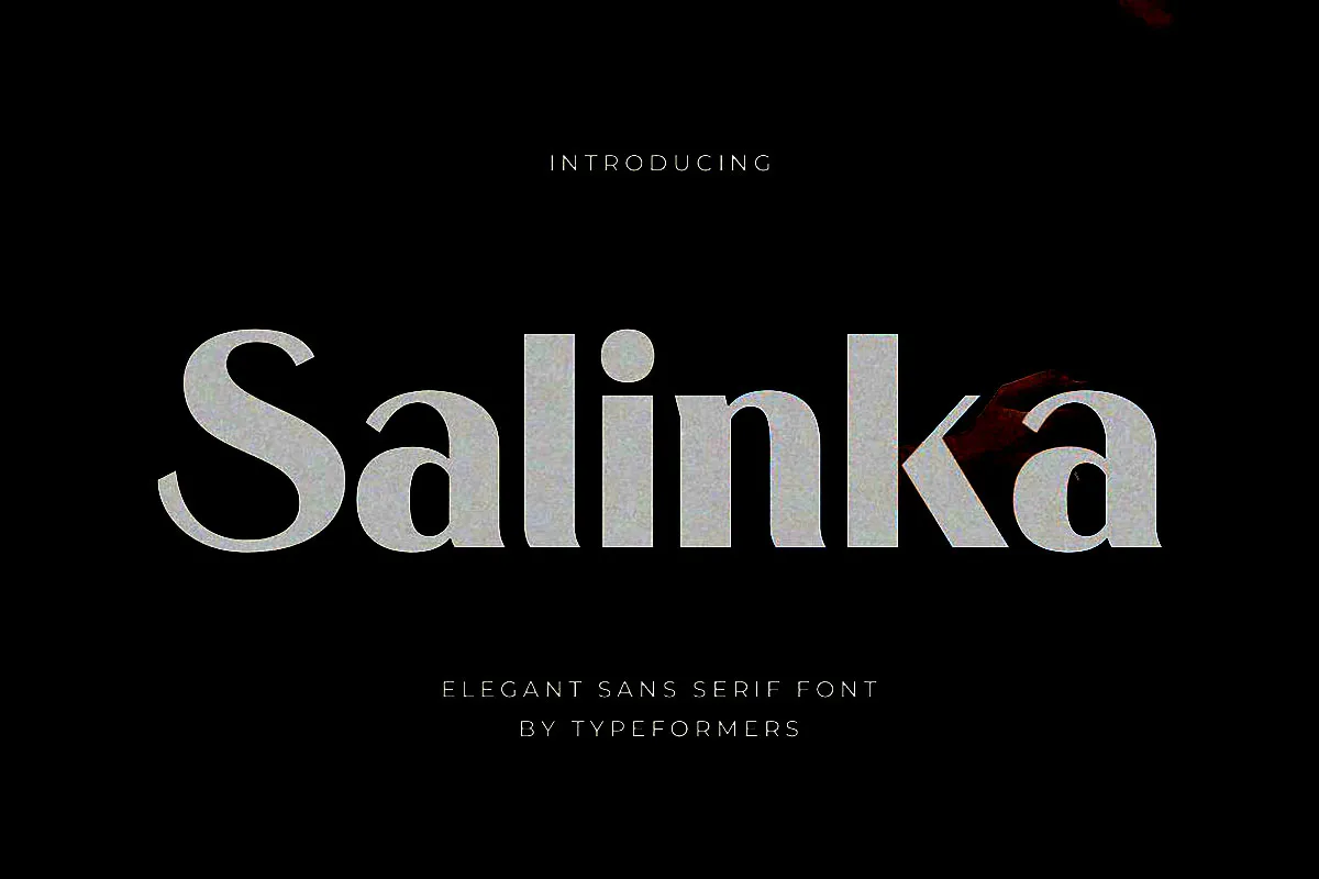 Beispiel einer Salinka-Schriftart