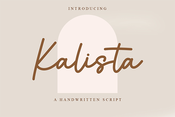 Beispiel einer Kalista Regular-Schriftart