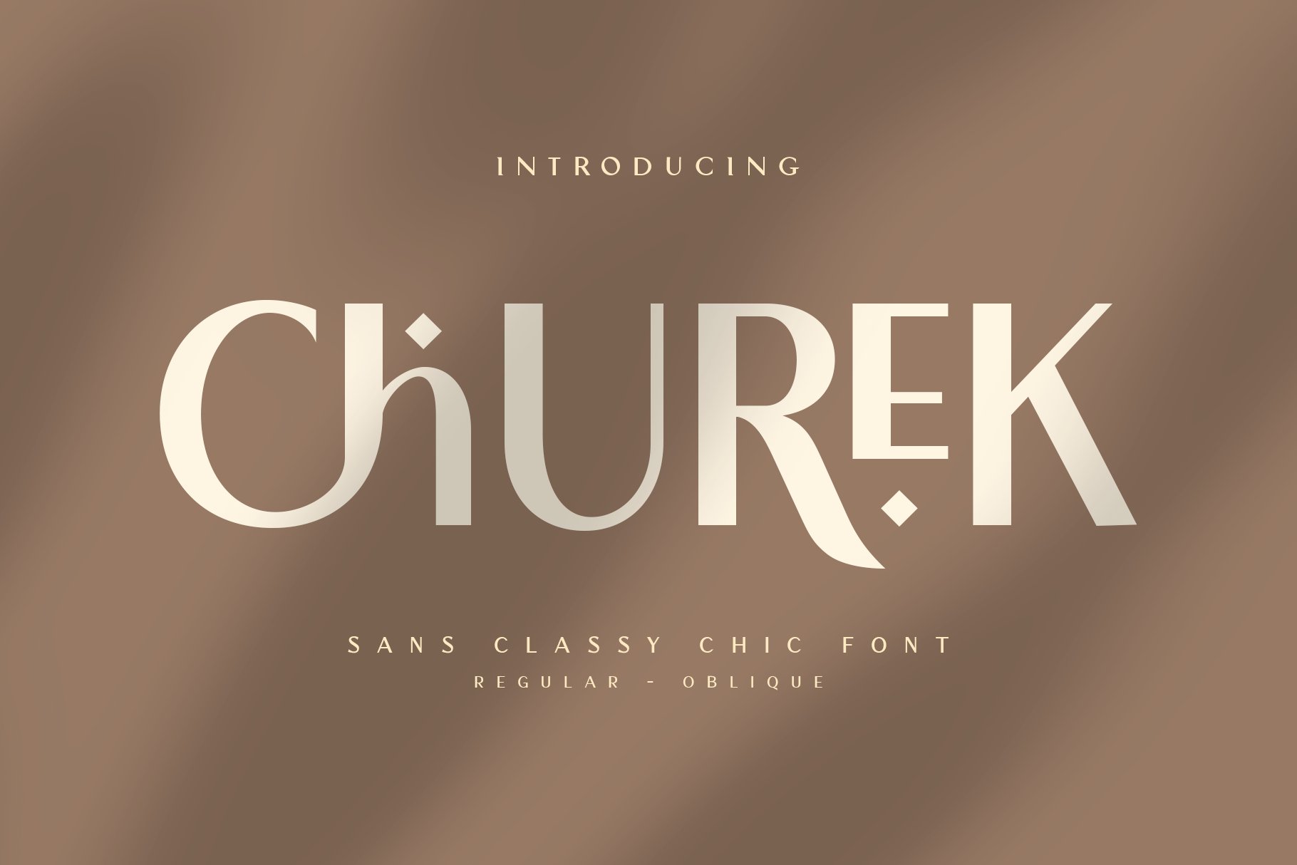 Beispiel einer Churek-Schriftart