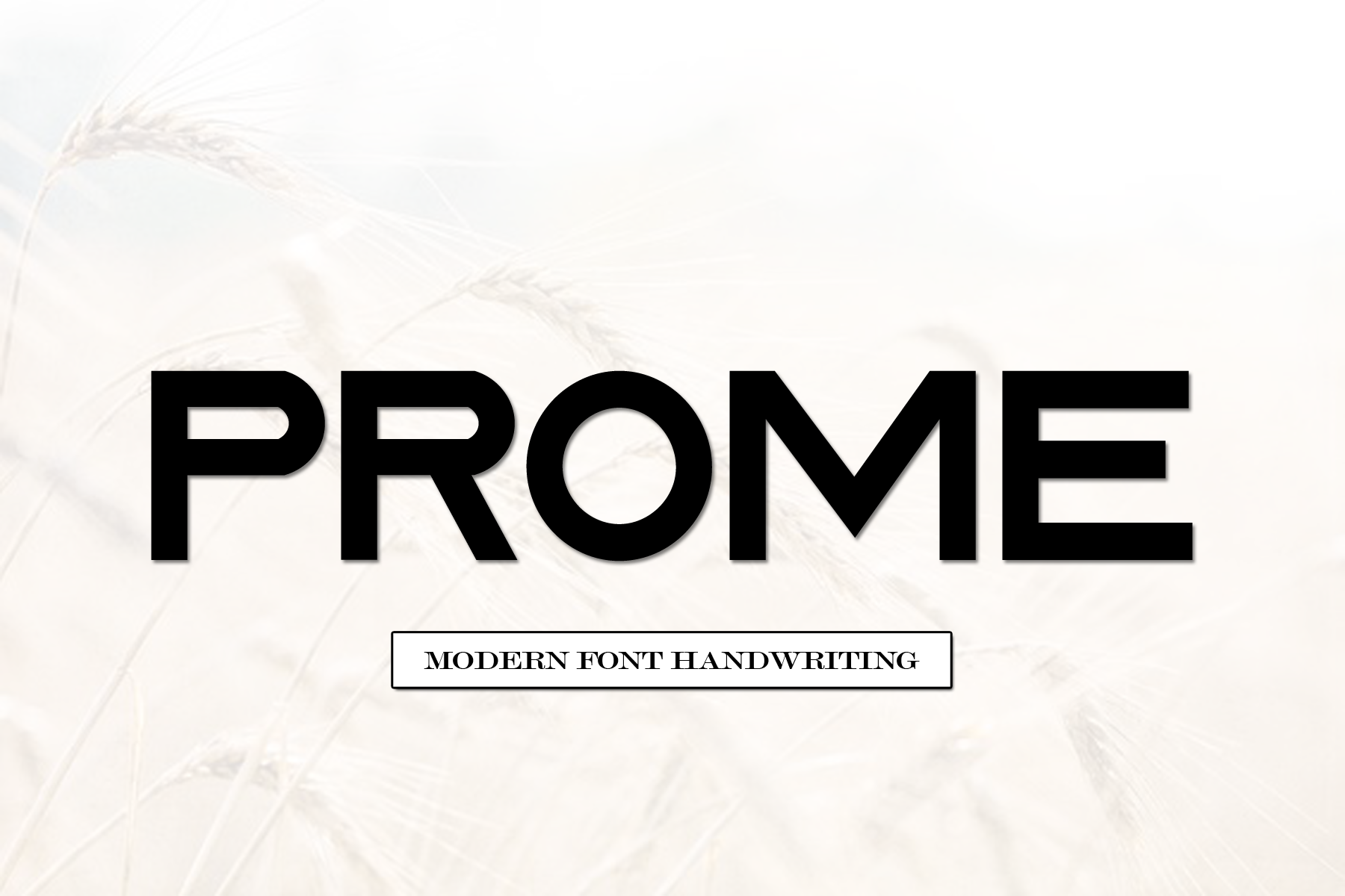 Beispiel einer Prome Regular-Schriftart