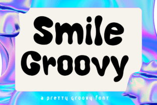 Beispiel einer Smile Groovy-Schriftart