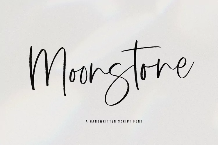 Beispiel einer MoonStone-Schriftart