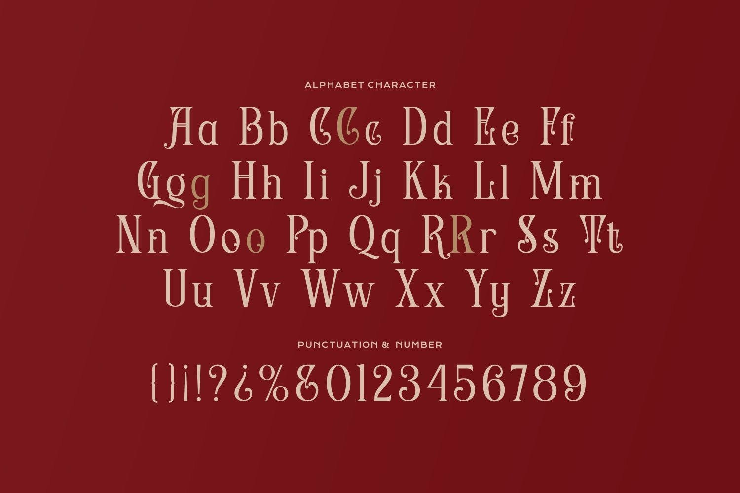Beispiel einer Mons Gustonc Regular-Schriftart