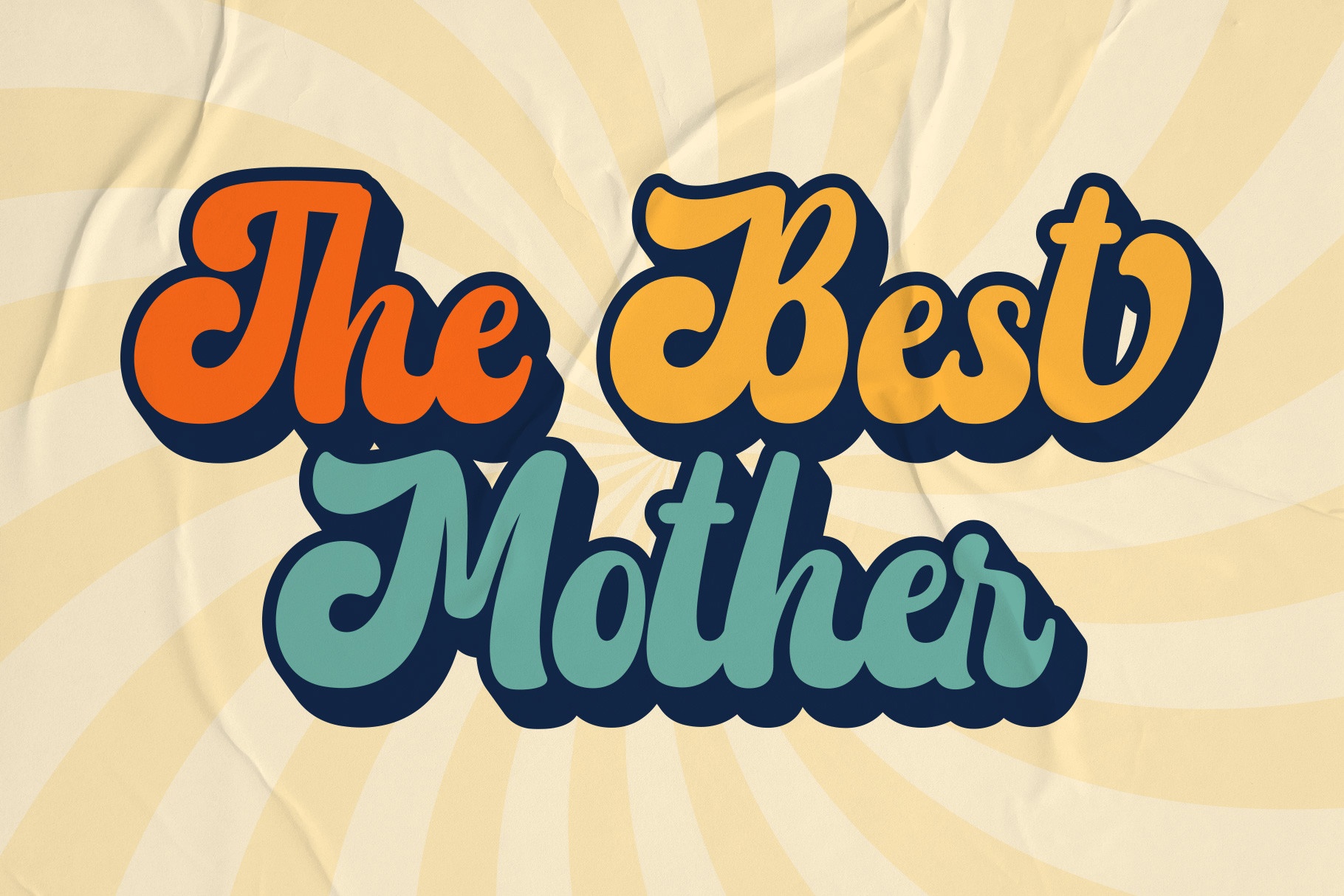 Beispiel einer Retro Bold Regular-Schriftart