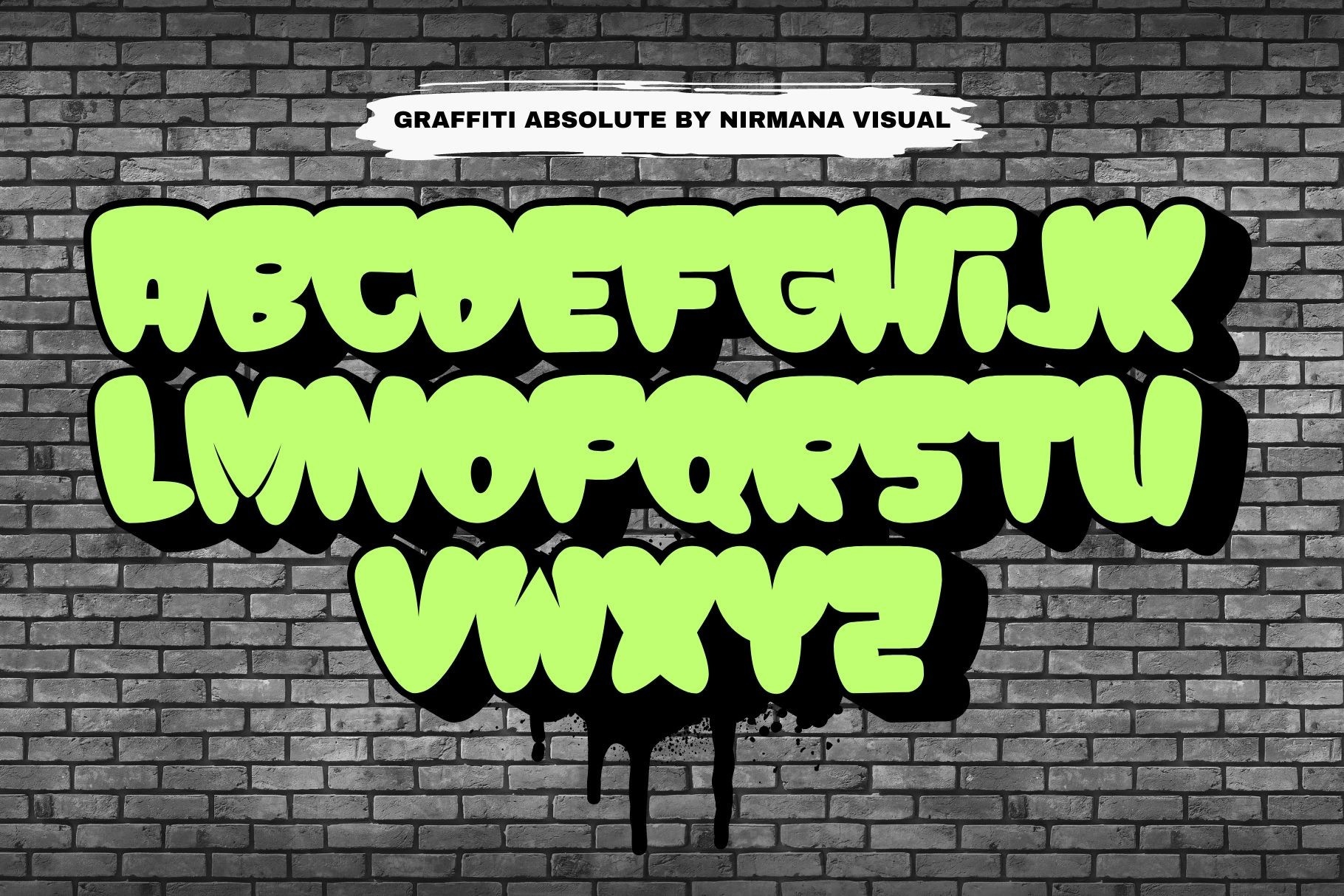 Beispiel einer Absolute Graffiti Shadow-Schriftart