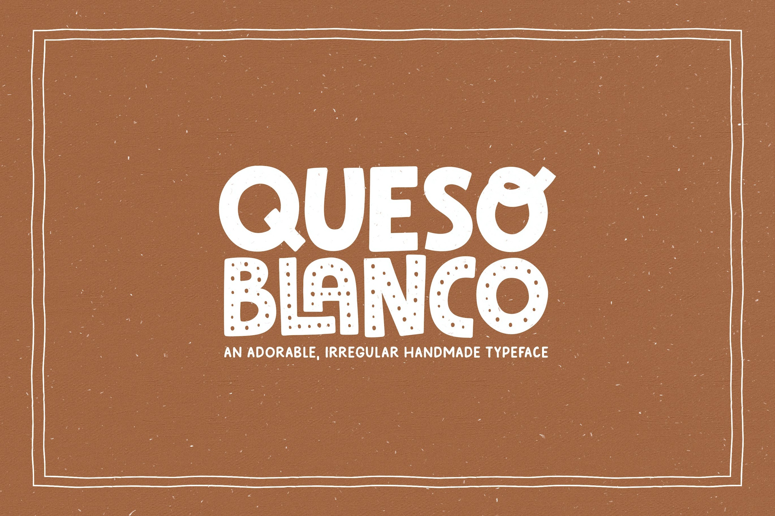 Beispiel einer Queso Blanco-Schriftart