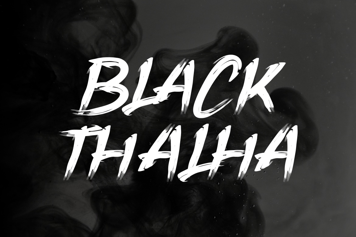 Beispiel einer Black Thalha-Schriftart