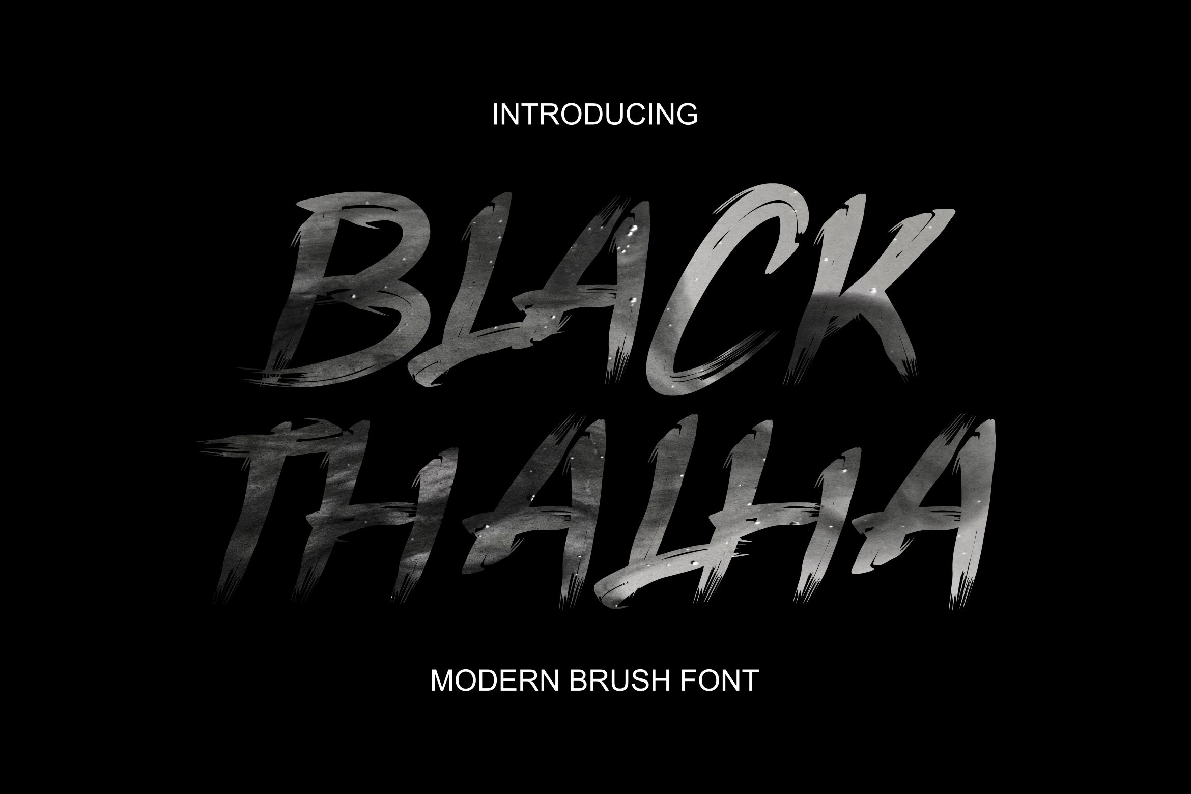 Beispiel einer Black Thalha Regular-Schriftart