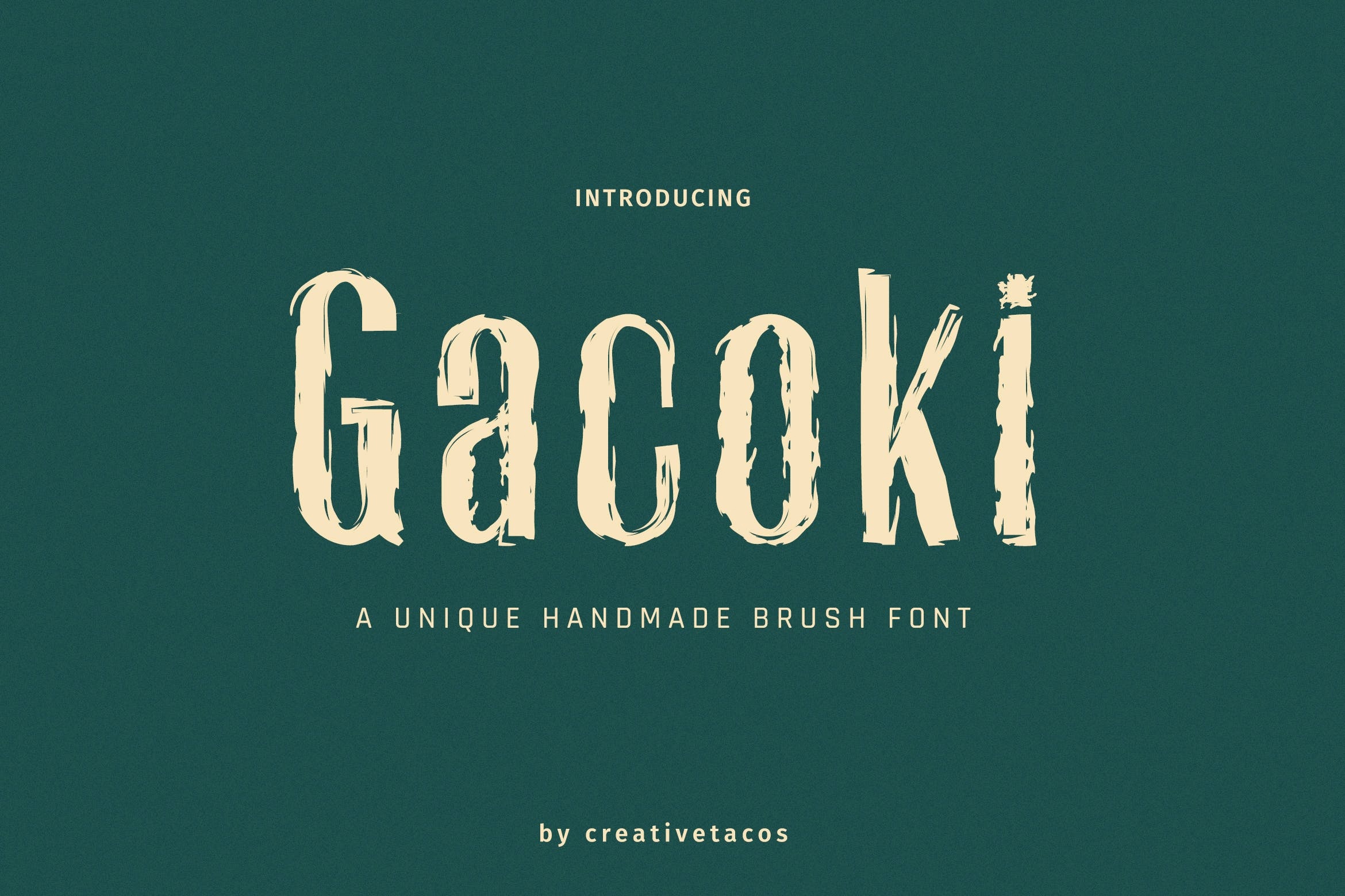 Beispiel einer Gacoki-Schriftart