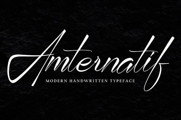 Beispiel einer Amternatif-Schriftart