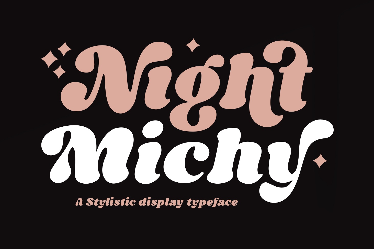Beispiel einer Night Michy-Schriftart