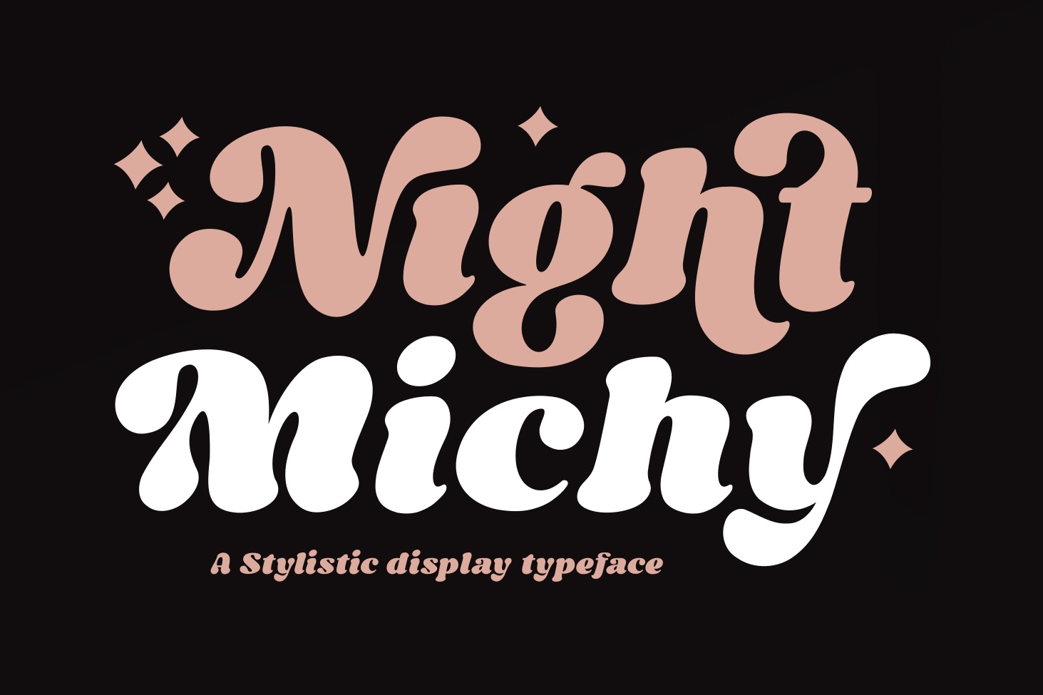 Beispiel einer Night Michy Regular-Schriftart