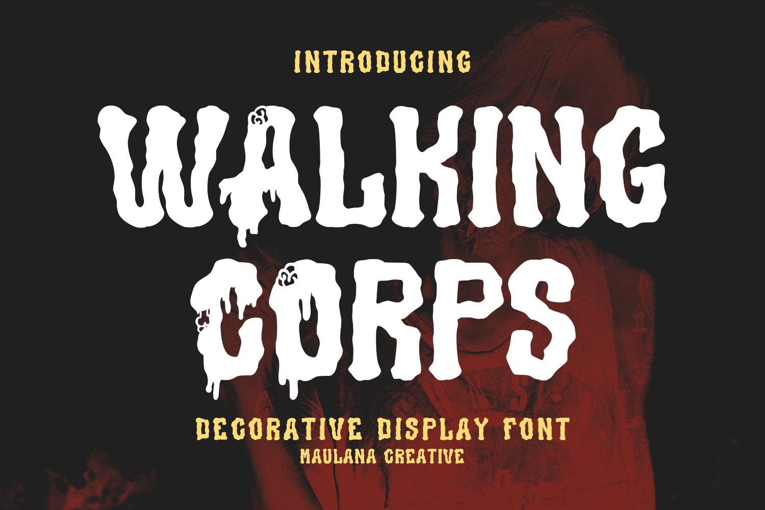 Beispiel einer Walking Corps-Schriftart