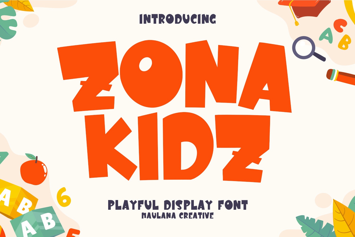 Beispiel einer Zona Kidz Regular-Schriftart