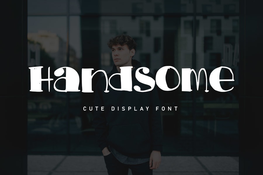 Beispiel einer Handsome-Schriftart