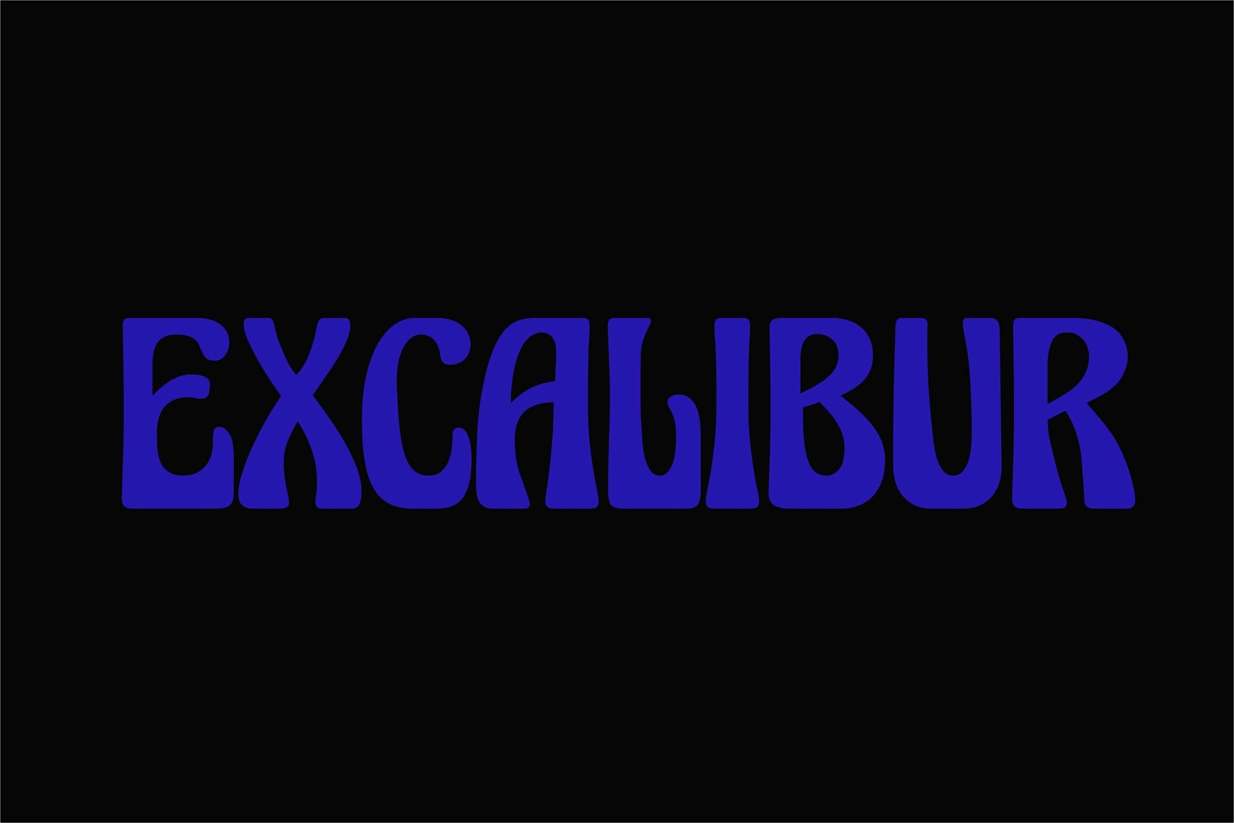 Beispiel einer Excalibur-Schriftart