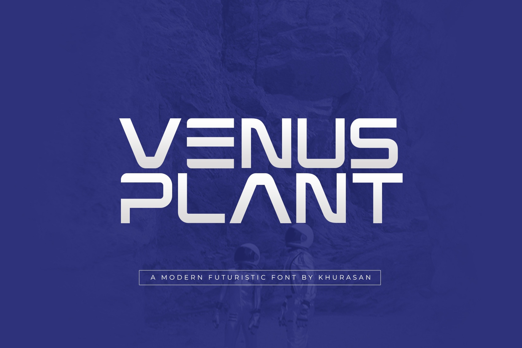 Beispiel einer Venus Plant Regular-Schriftart