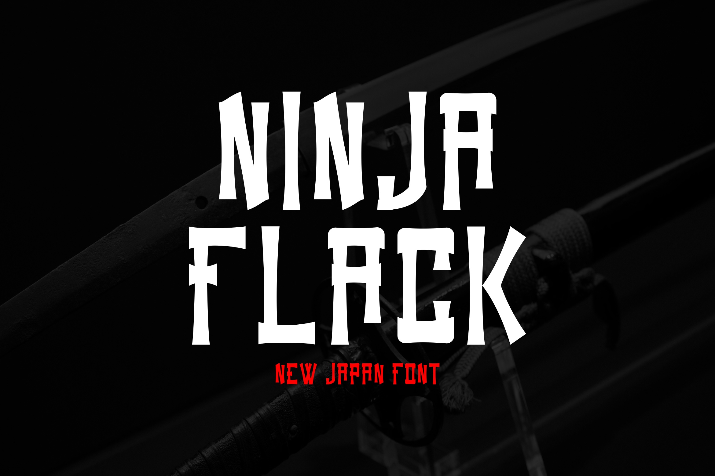 Beispiel einer Ninja Flack Regular-Schriftart