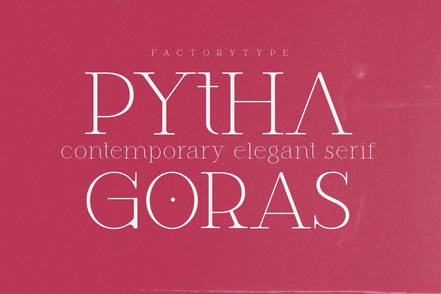 Beispiel einer Pythagoras-Schriftart