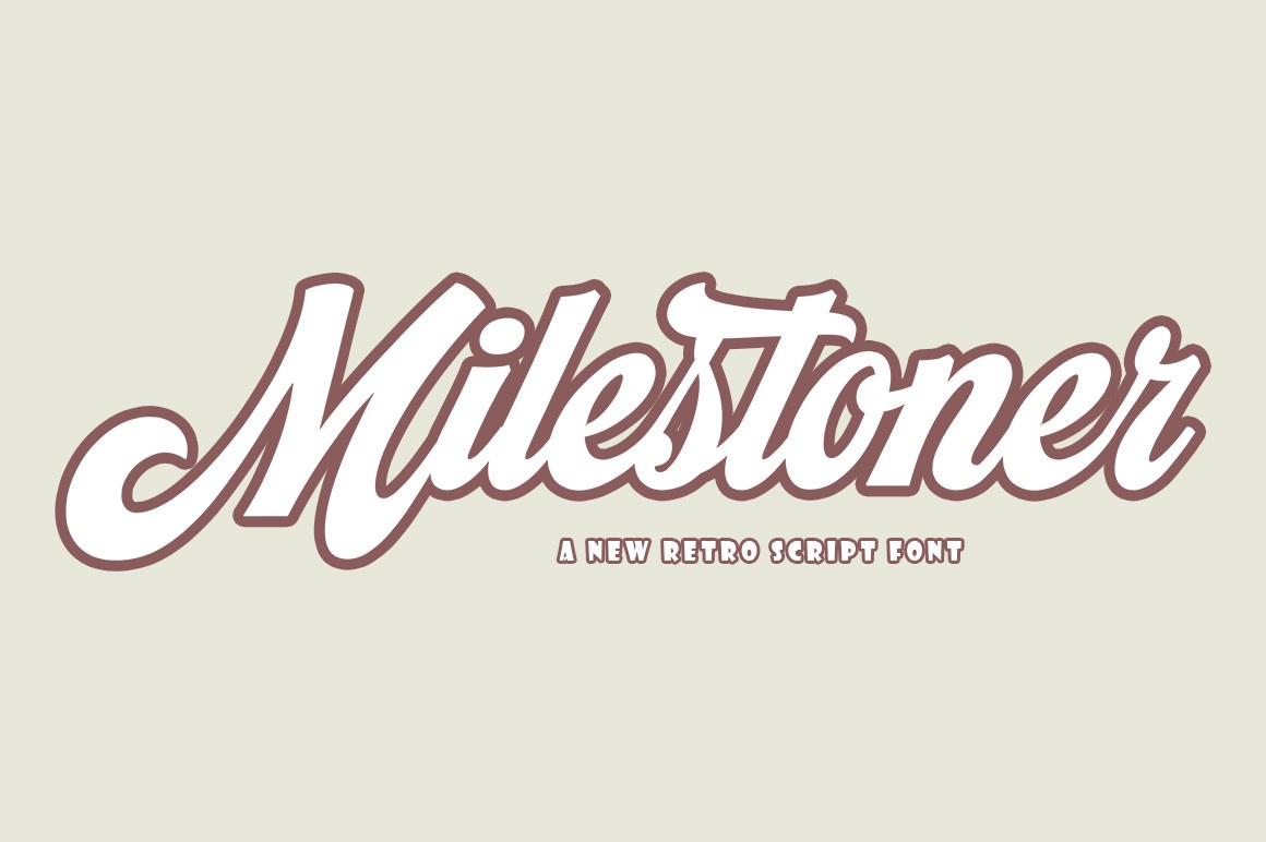 Beispiel einer Milestoner-Schriftart