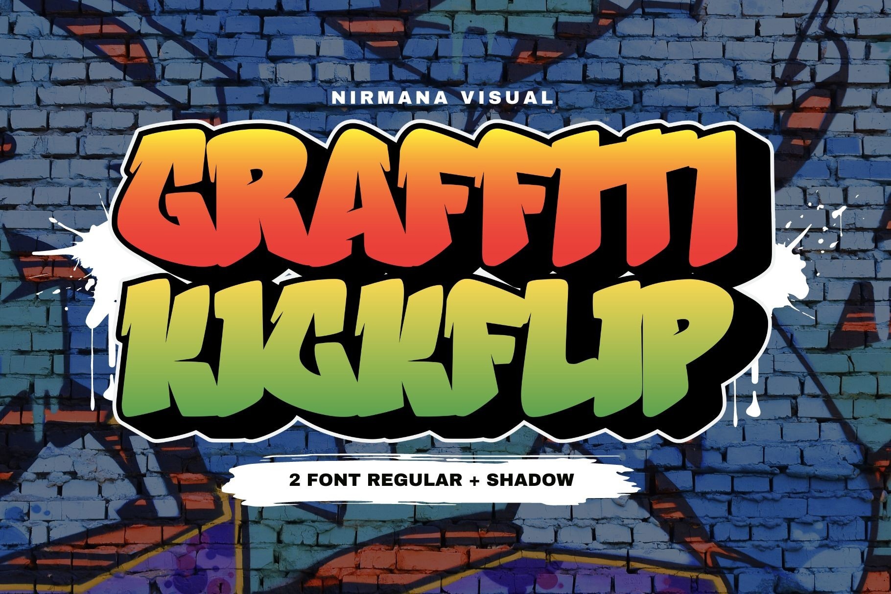 Beispiel einer Graffiti Kickflip-Schriftart