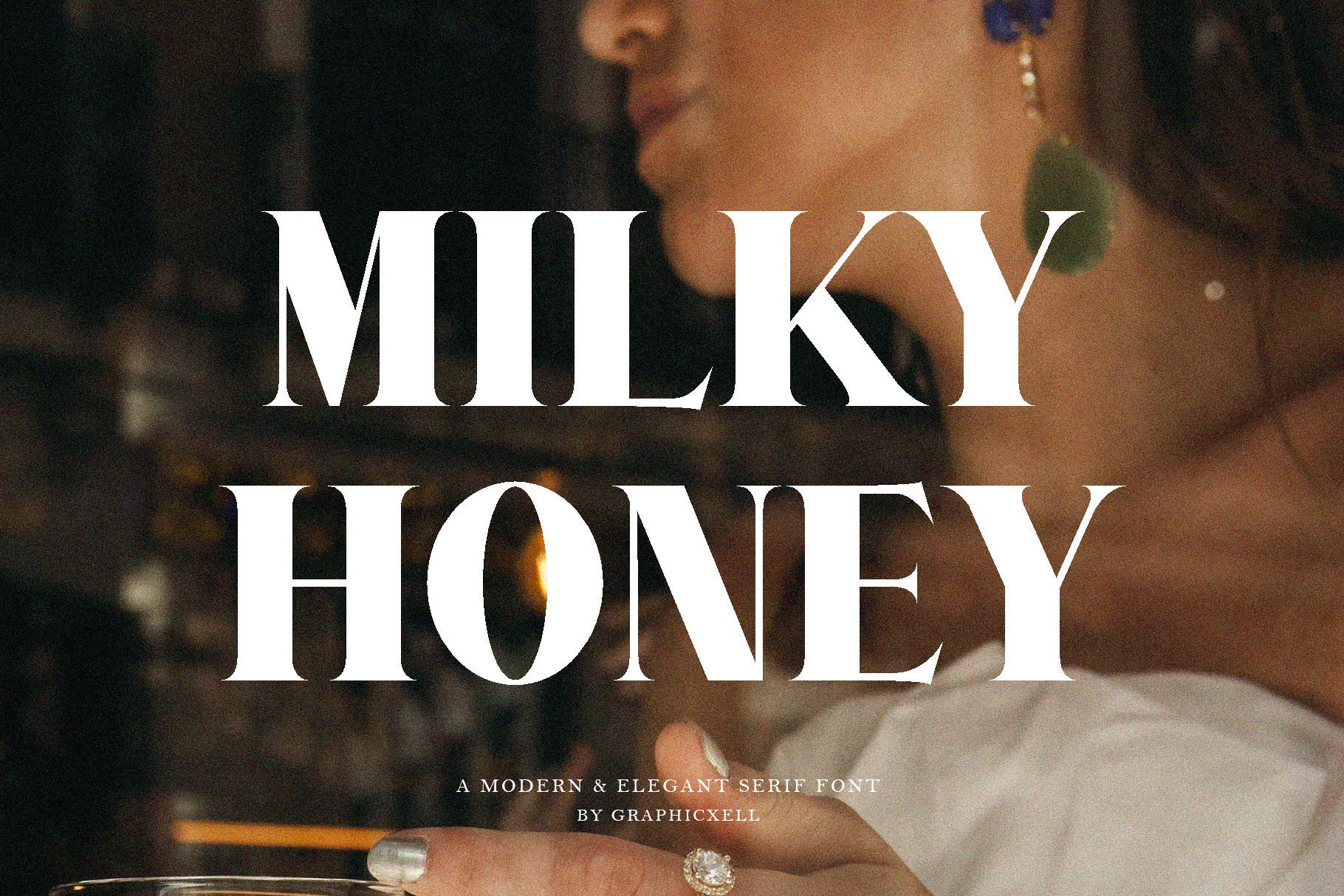Beispiel einer Milky Honey-Schriftart