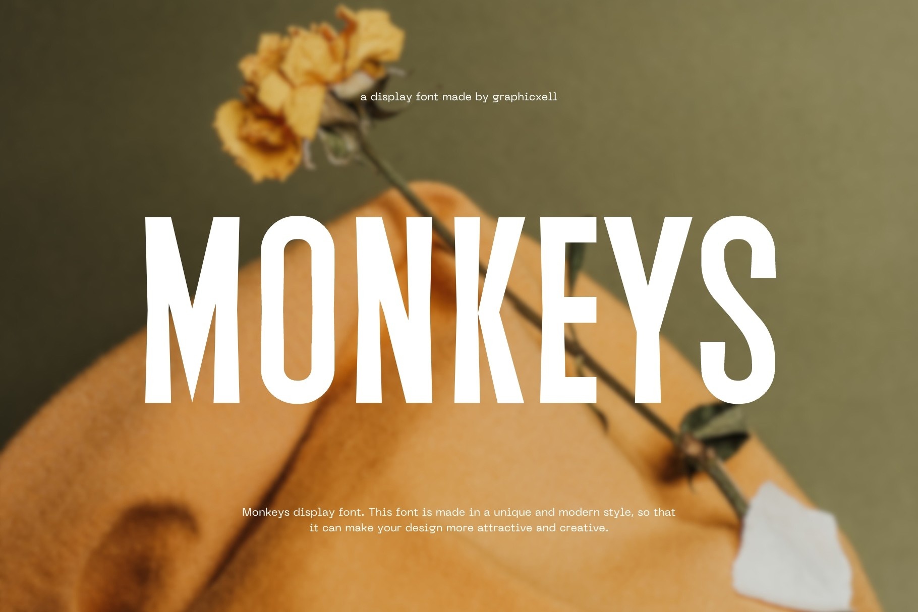 Beispiel einer Monkeys-Schriftart