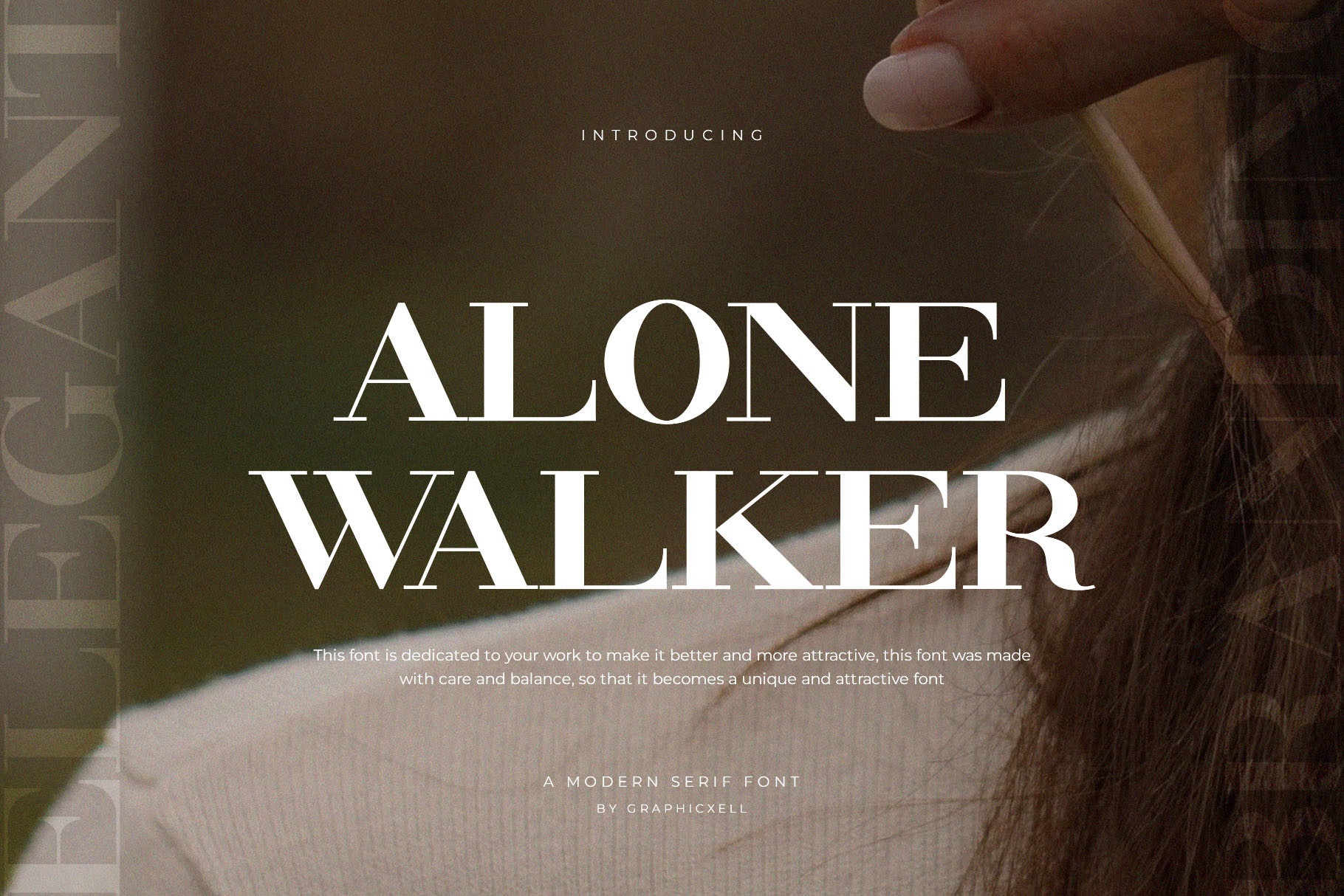 Beispiel einer Alone Walker Regular-Schriftart