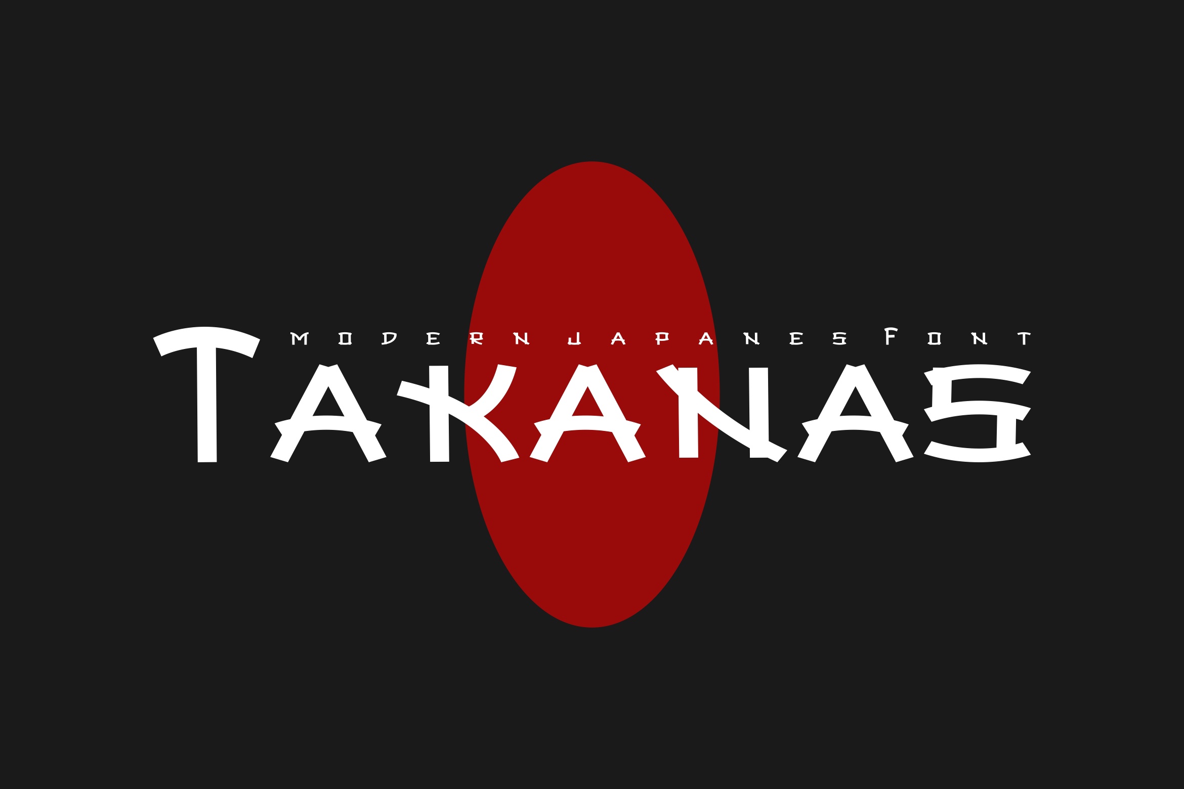 Beispiel einer Takanas-Schriftart