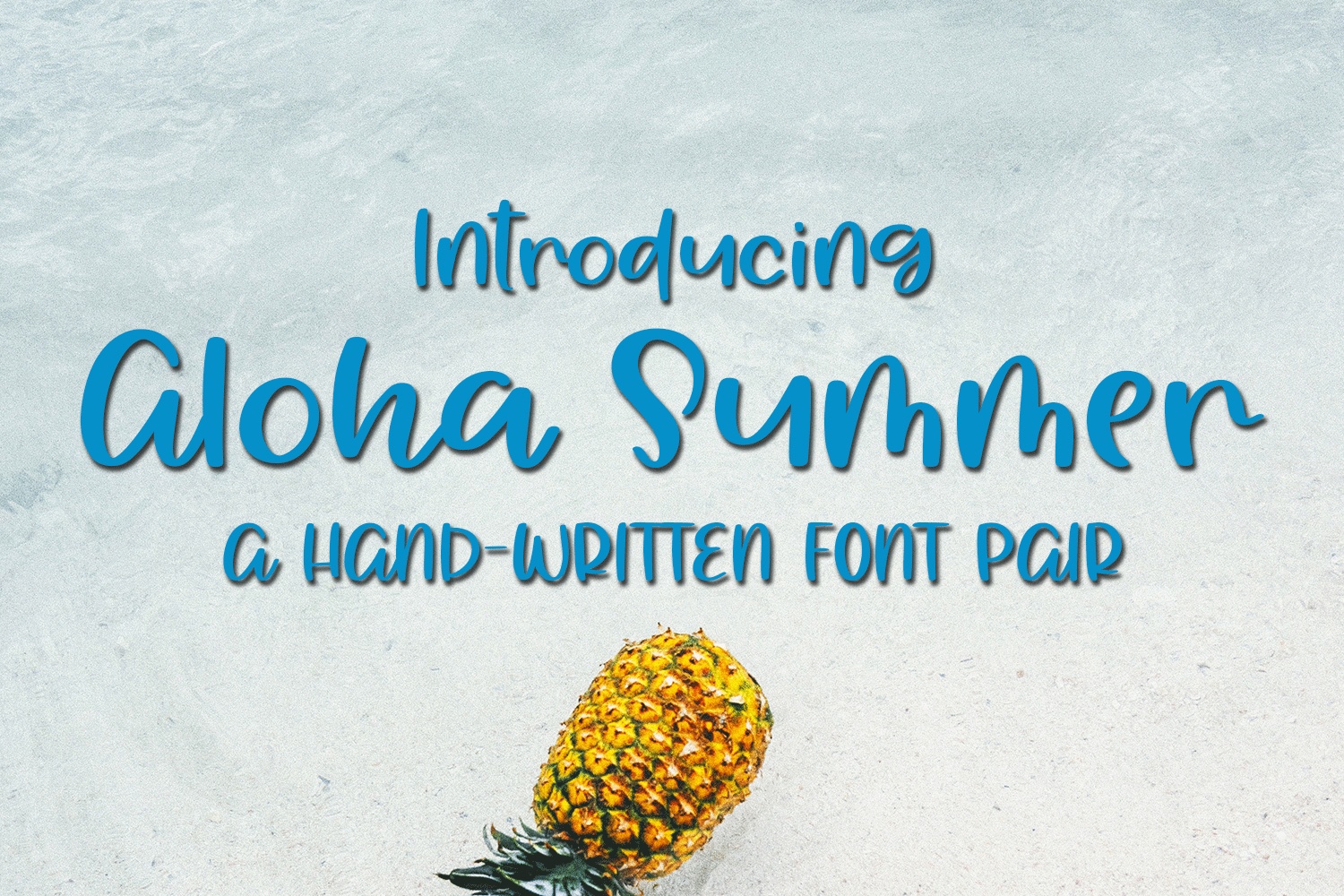 Beispiel einer Aloha Summer-Schriftart