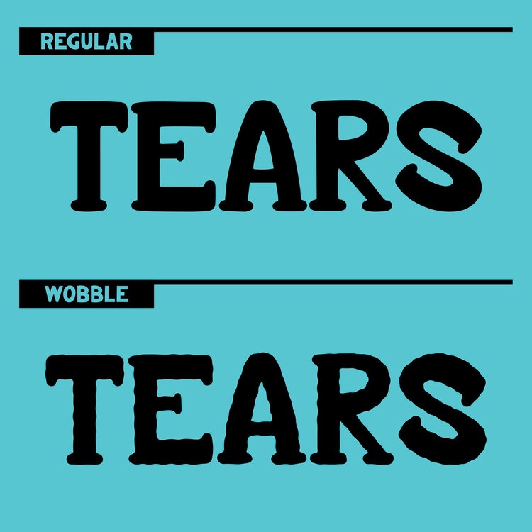 Beispiel einer KC Crocodile Tears Regular-Schriftart