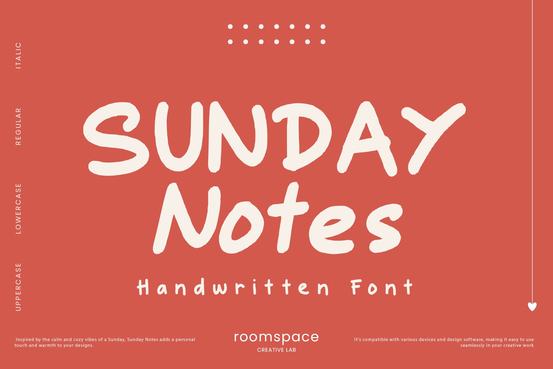 Beispiel einer Sunday Notes-Schriftart