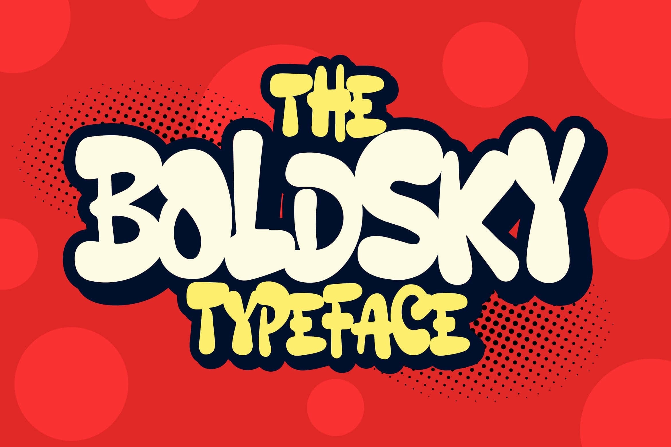 Beispiel einer Boldsky-Schriftart