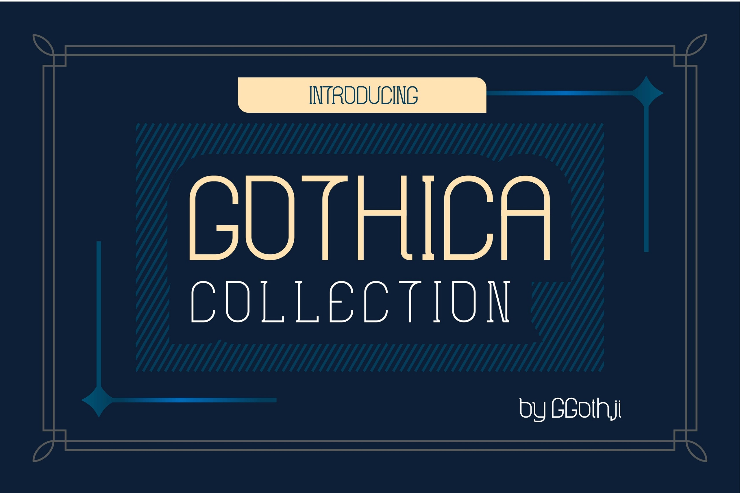 Beispiel einer Gothica-Schriftart