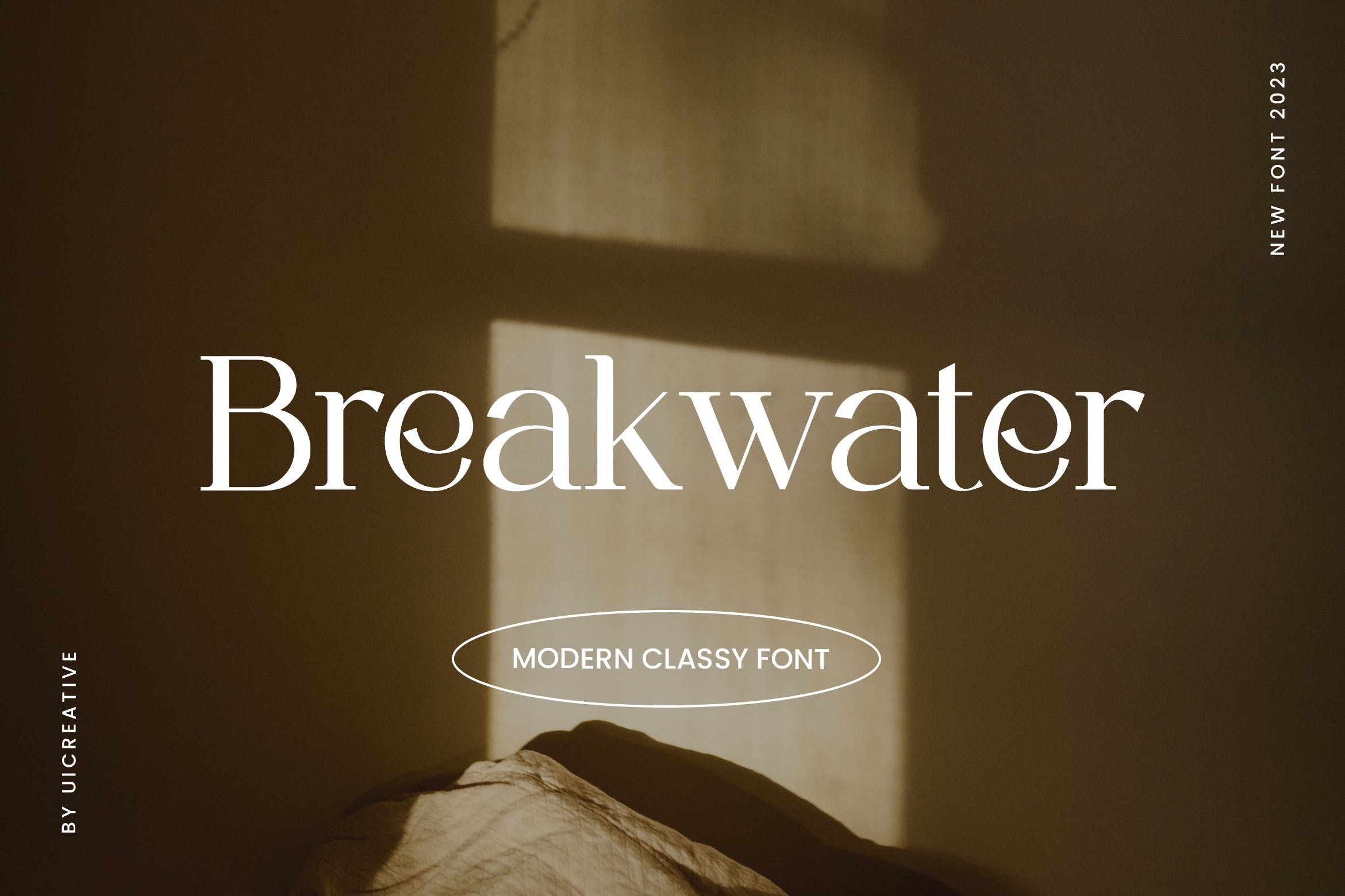 Beispiel einer Breakwater-Schriftart