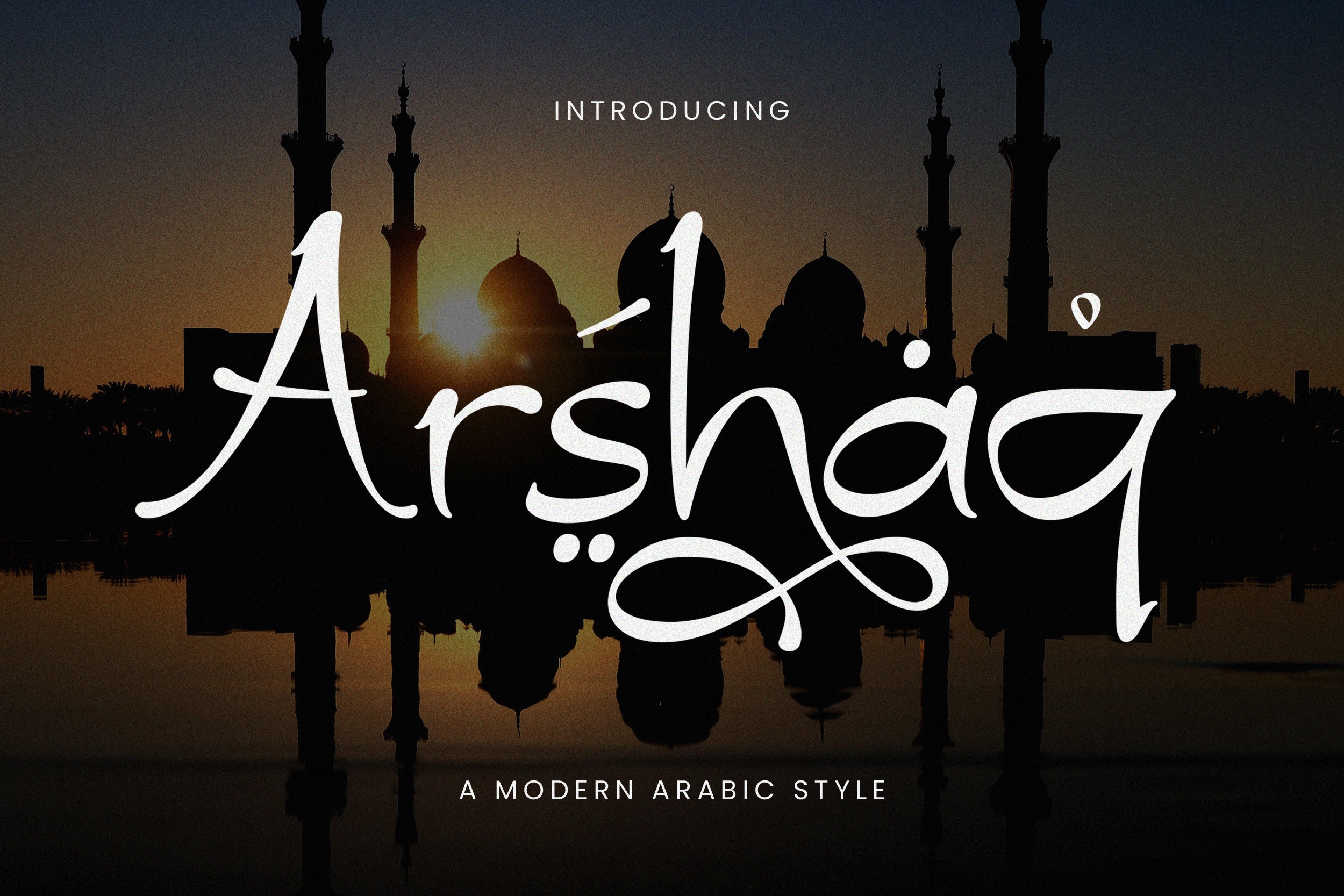 Beispiel einer Arshaq-Schriftart