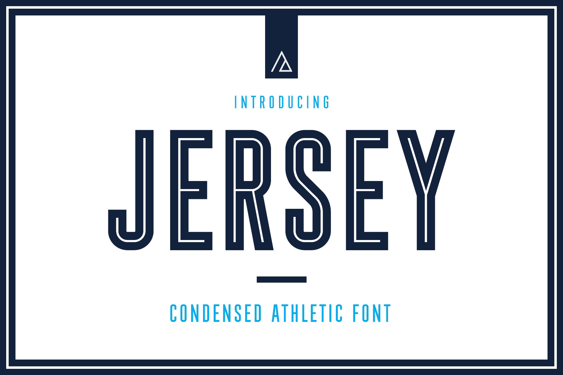 Beispiel einer Jersey-Schriftart