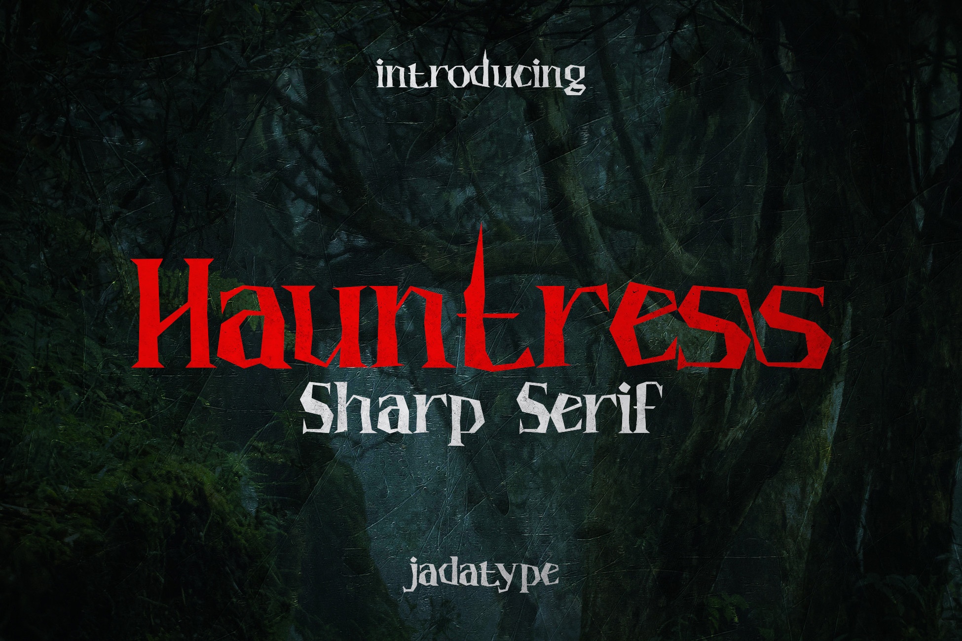 Beispiel einer Hauntress-Schriftart