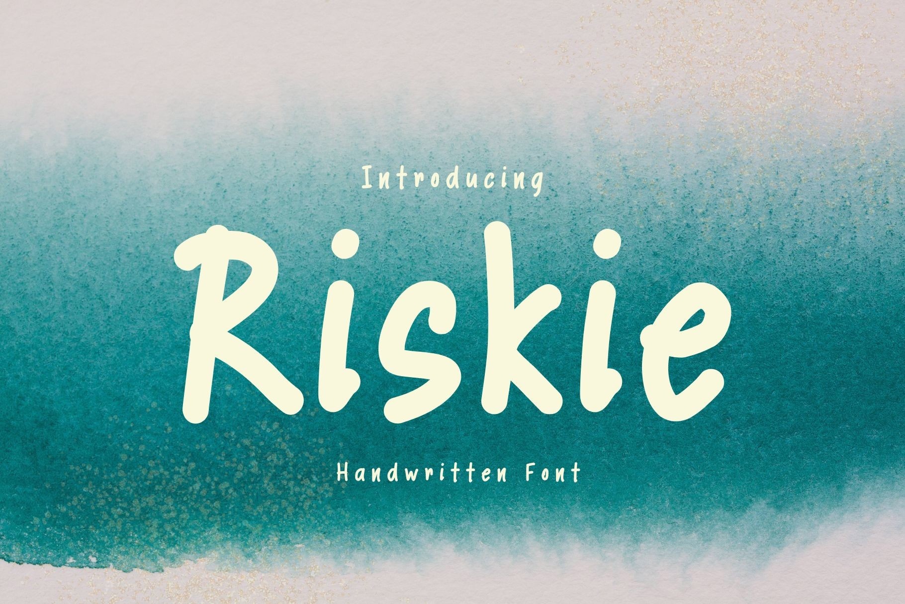 Beispiel einer Riskie-Schriftart