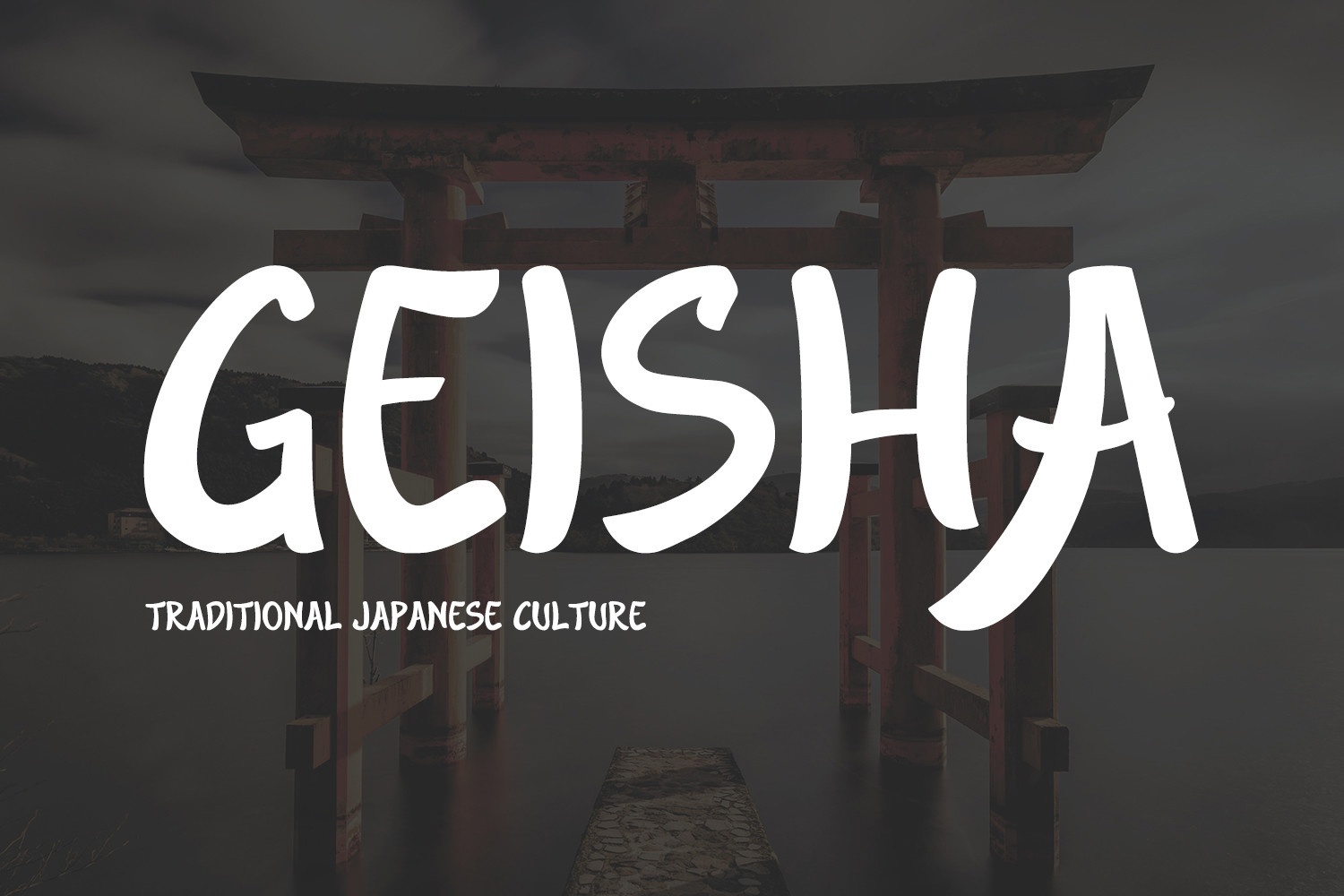 Beispiel einer Asakusa Regular-Schriftart