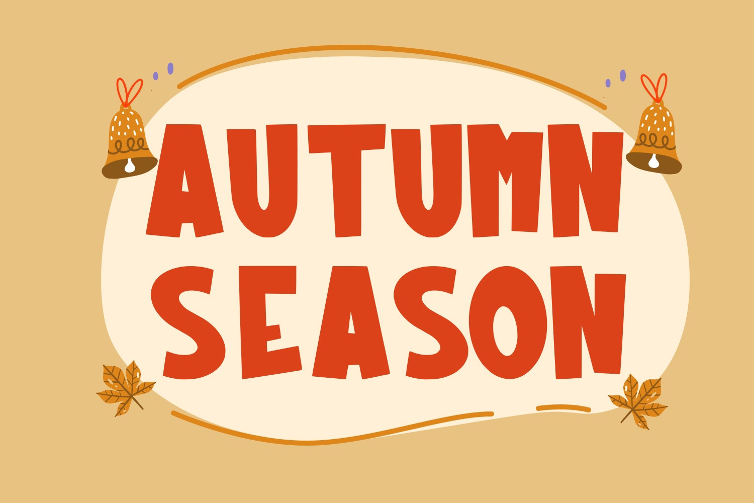 Beispiel einer Autumn School Regular-Schriftart