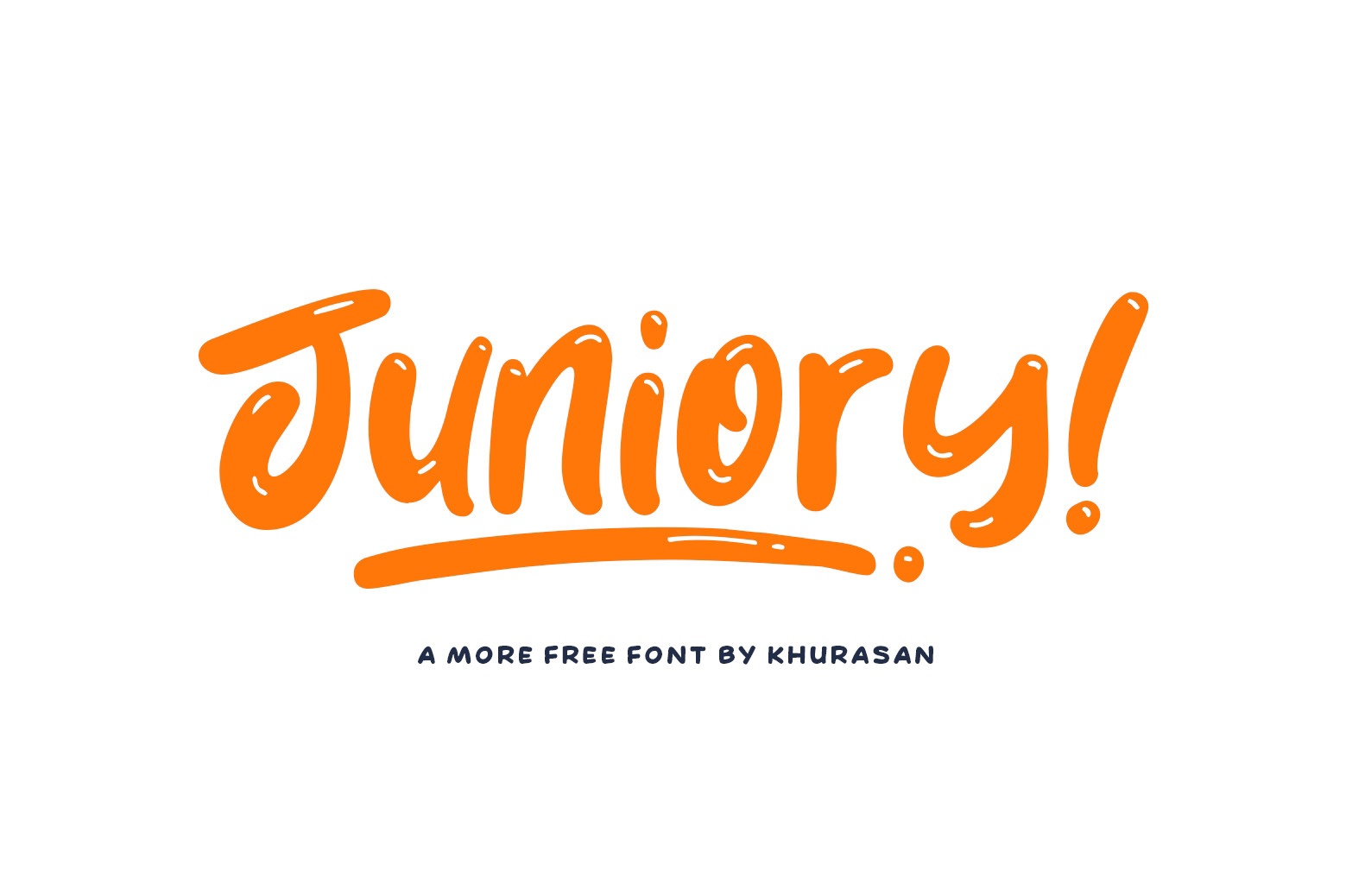 Beispiel einer Juniory Regular-Schriftart