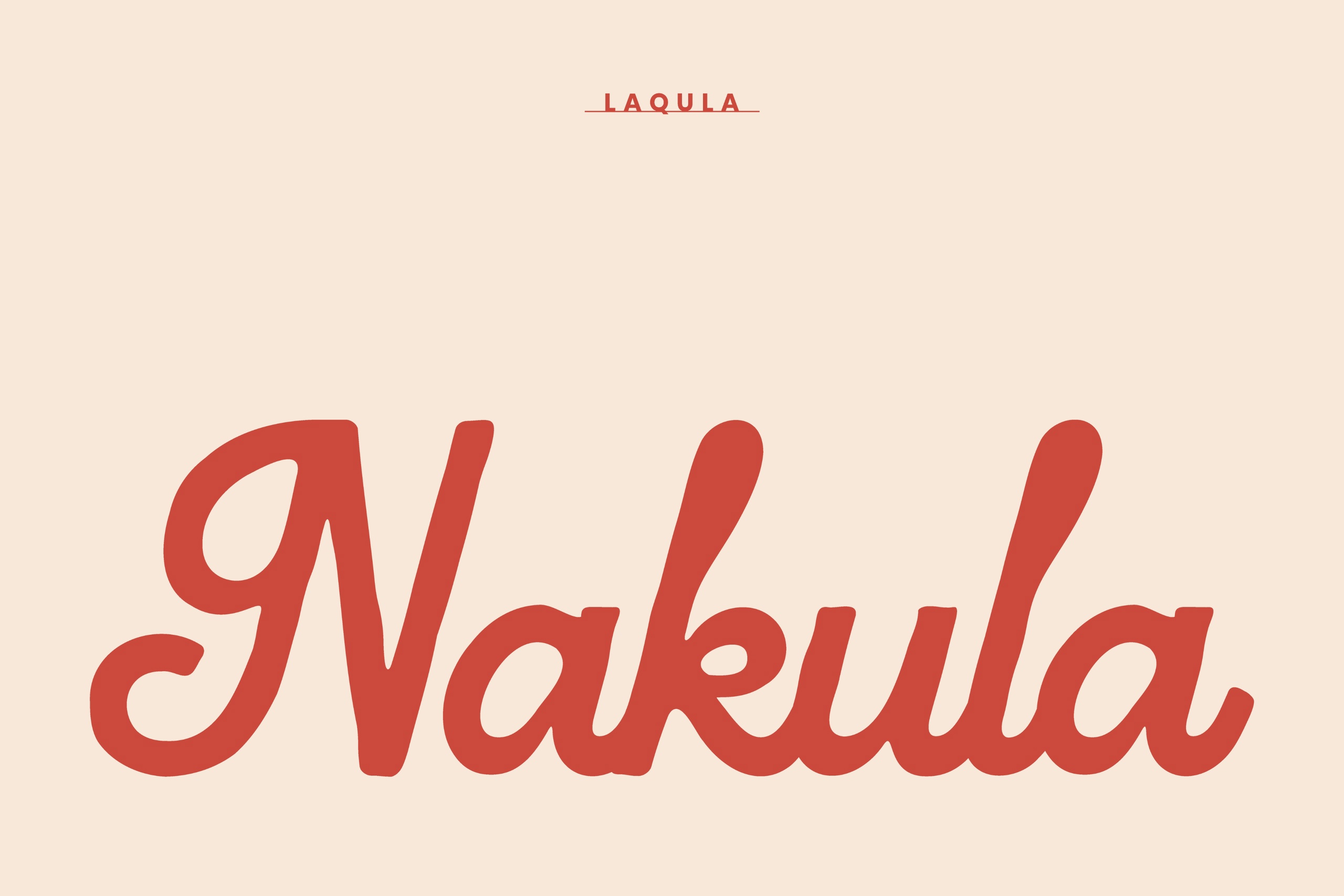 Beispiel einer Laqula Regular-Schriftart